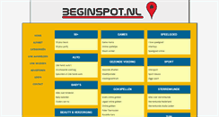 Desktop Screenshot of beginspot.nl